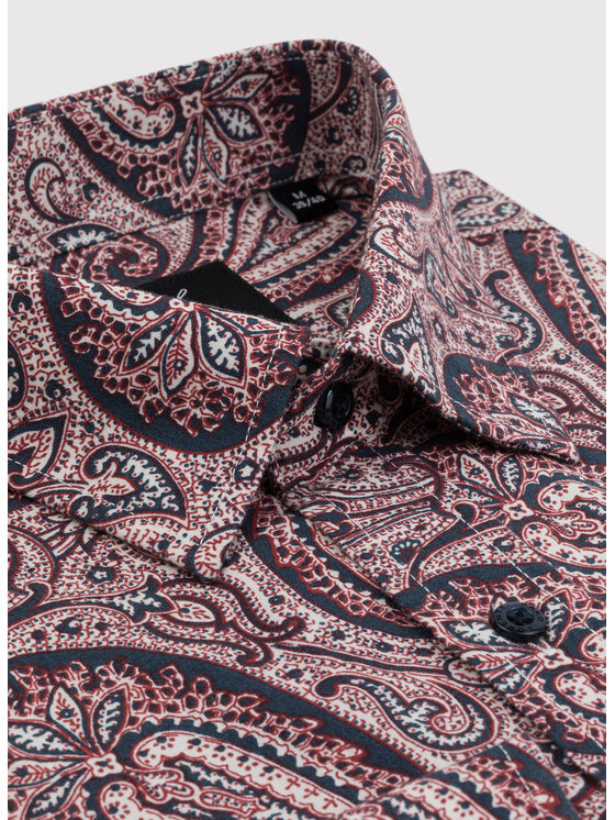Pako Lorente Pako Lorente Koszula P23WN-1X-007 Bordowy Slim Fit