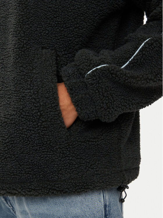 Karl Kani Karl Kani Felpa di pile Meal Signature Teddy 60780008 Nero Regular Fit