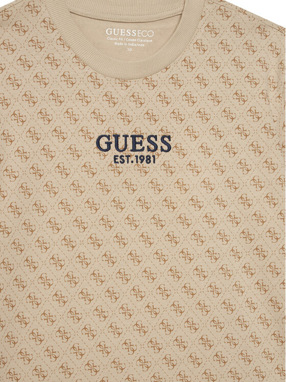 Guess Guess Póló L6YI17 K3744 Bézs Regular Fit