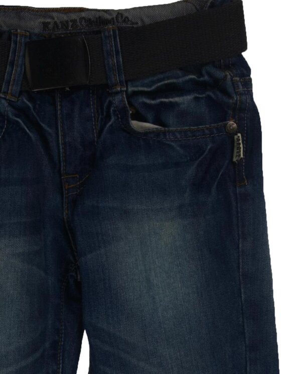 Kanz Kanz Spodnie materiałowe 1514454-0013 Niebieski Basic Fit
