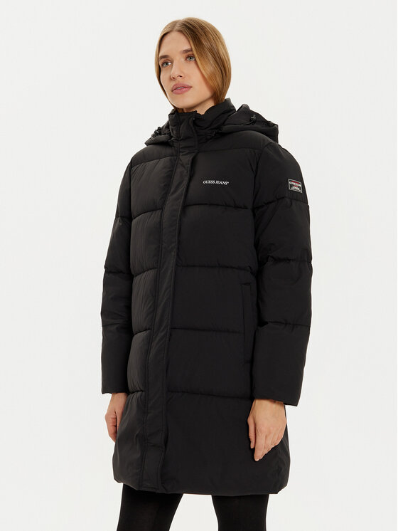 Guess Jeans Guess Jeans Winterjacke W4BL24 WGII2 Schwarz Regular Fit