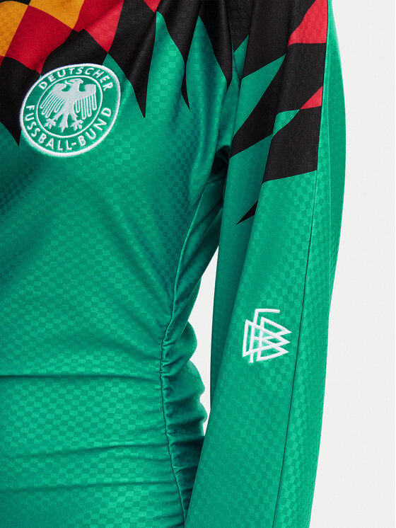adidas adidas Blusa Germany Reconstructed Bringback KD0970 Verde Slim Fit