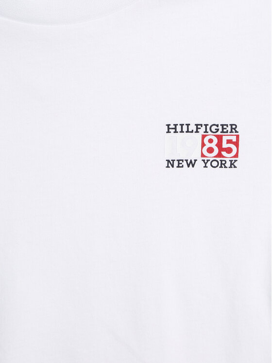 Tommy Hilfiger Tommy Hilfiger Μπλουζάκι KB0KB08627 S Λευκό Regular Fit