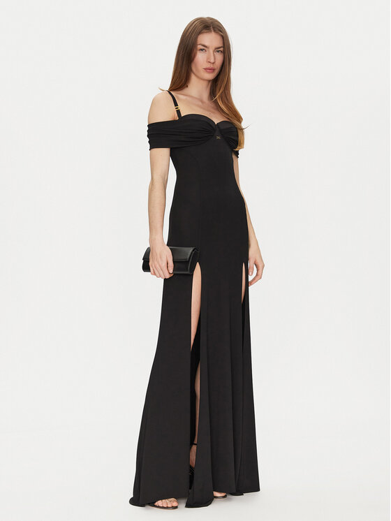 Elisabetta Franchi Elisabetta Franchi Večerní šaty AB-R08-51E2-V800 Černá Regular Fit