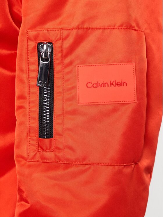 Calvin Klein Calvin Klein Kurtka bomber Hero K10K109907 Pomarańczowy Regular Fit