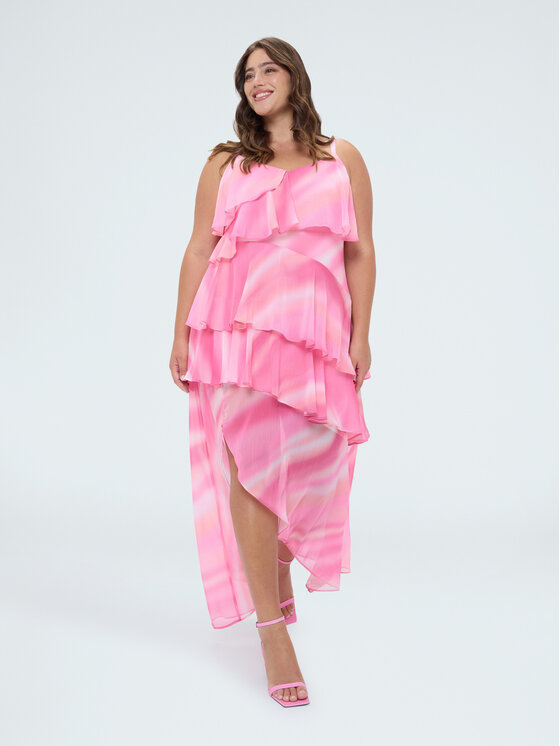 Fiorella Rubino Fiorella Rubino Abito da sera 7047T001813N0R6 Rosa Regular Fit