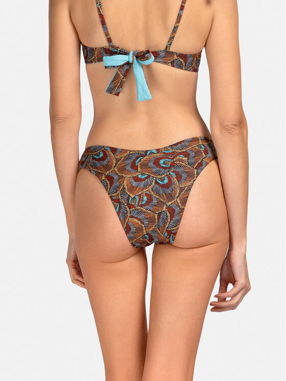 Miss Lou Miss Lou Bikini pezzo sotto D-BR2-BR Marrone