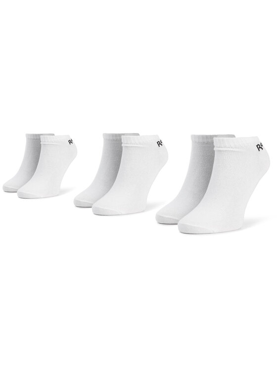 Set de 3 perechi de șosete joase unisex Reebok Act Core Low Cut Sock 3p FL5224 White