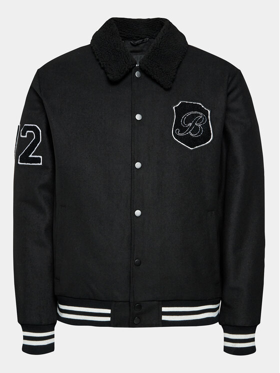 Brave Soul Brave Soul Kurtka bomber MJK-DURDEN Czarny Regular Fit