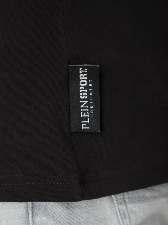 Plein Sport Plein Sport Majica SAEC MTK8019 STE001N Črna Regular Fit