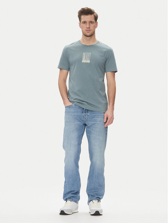 Calvin Klein Jeans Calvin Klein Jeans T-shirt Brush Stroke J30J327522 Plava Regular Fit