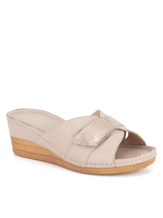 Go Soft Go Soft Pantoletten ARC-2309-07 Beige