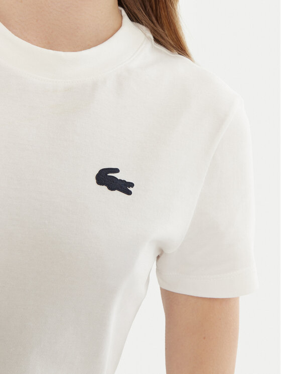 Lacoste Lacoste Marškinėliai TF9246 Balta Slim Fit