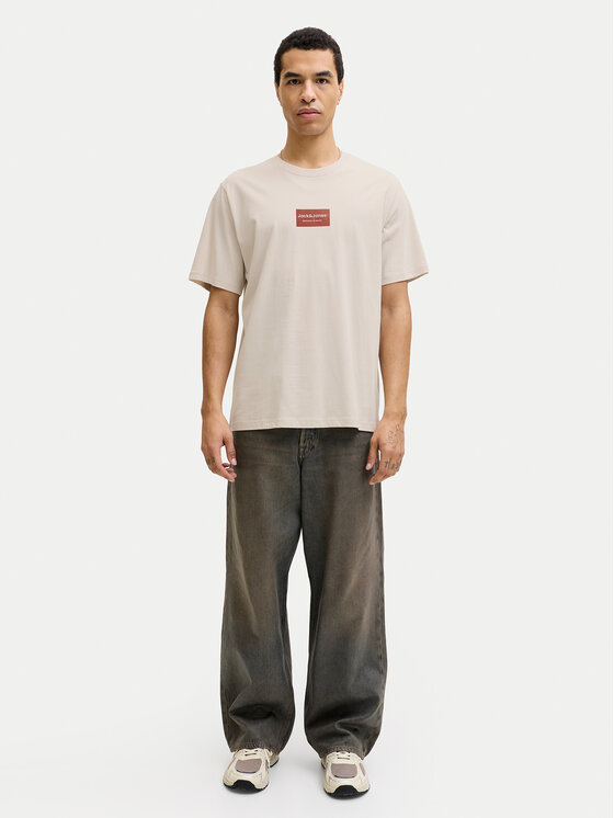 Jack & Jones Jack & Jones Póló Frank 12288092 Bézs Relaxed Fit