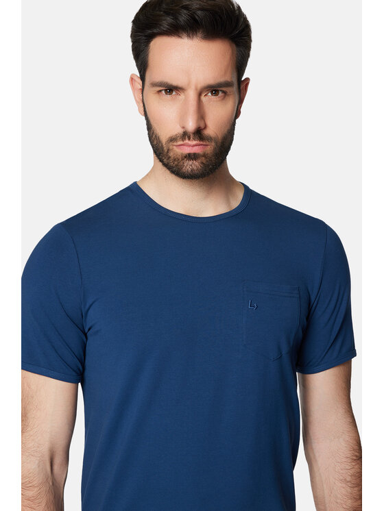 Lancerto Lancerto T-Shirt Ancus TS073124000011 Niebieski Regular Fit