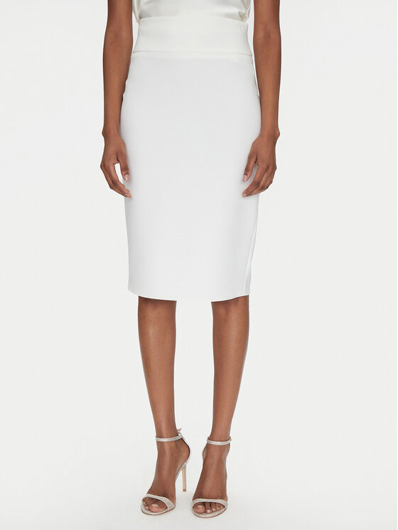 Rinascimento Rinascimento Bleistiftrock CFC0122808003 Weiß Regular Fit