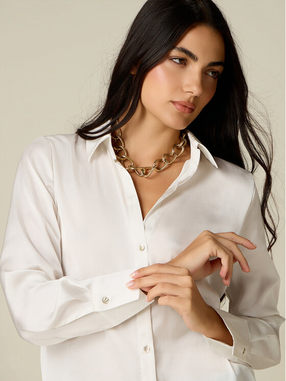 Oltre Oltre Camicia 5374R603185N011 Bianco Regular Fit