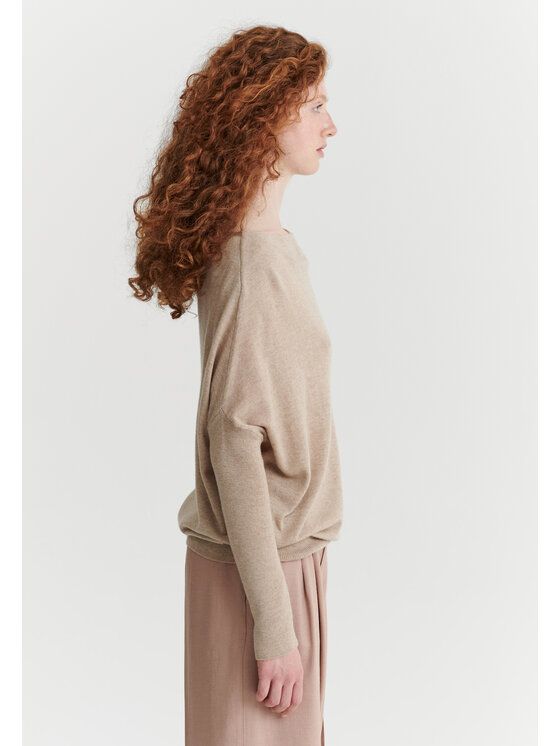 TATUUM TATUUM Sweter NASHA Beżowy Oversize