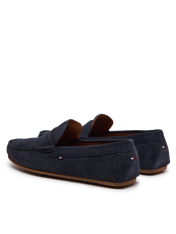 Tommy Hilfiger Tommy Hilfiger Mocasini Casual Hilfiger Suede Driver FM0FM04998 Bleumarin