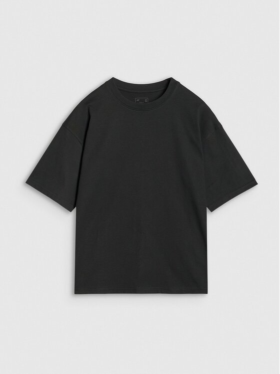4F 4F T-Shirt 4FRSS25TTSHF2692-20S Černá Oversize