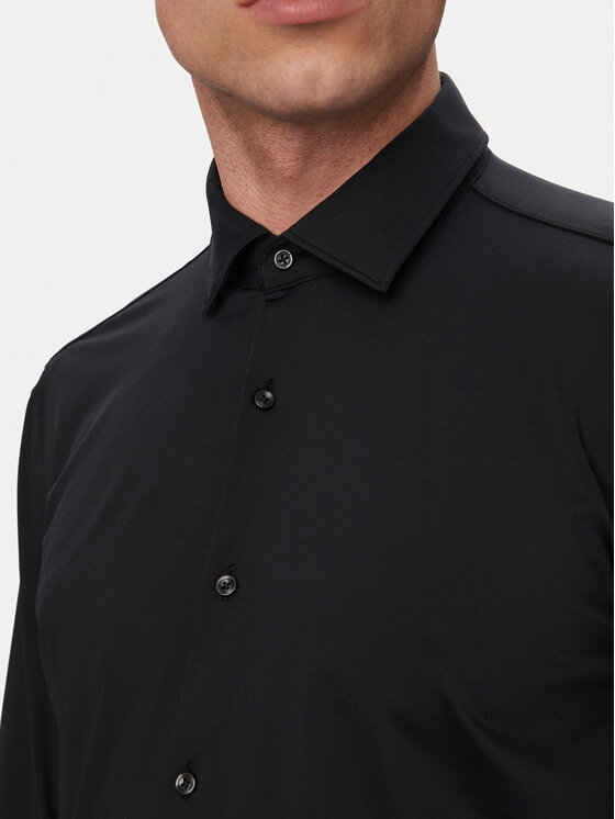 HUGO HUGO Srajca Kenno 50481195 Črna Slim Fit