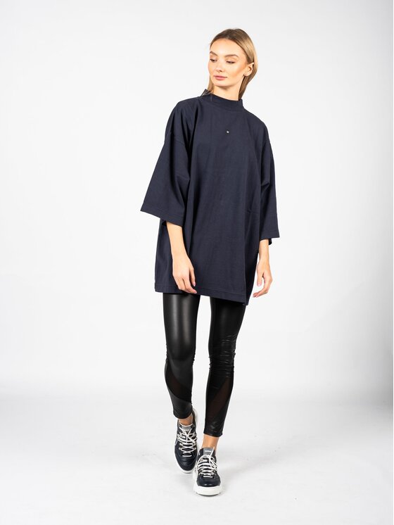 Gap Gap T-Shirt 719614 TMVQ2 Tmavomodrá Oversize