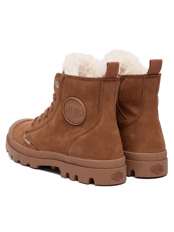 Palladium Palladium Schnürstiefeletten Pampa Hi Zip Wl 95982-291-M Braun