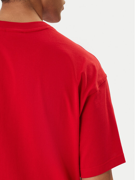 adidas adidas T-Shirt Trefoil Essentials KC8984 Červená Oversize