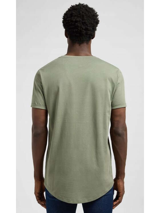 Lee Lee T-shirt Shaped Tee Verde Regular Fit