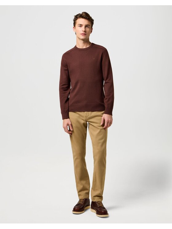 Wrangler Wrangler Sweter 112371538 Brązowy Regular Fit