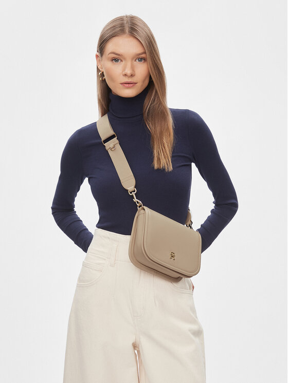 Tommy Hilfiger Tommy Hilfiger Handtasche Th City Crossover AW0AW15694 Weiß
