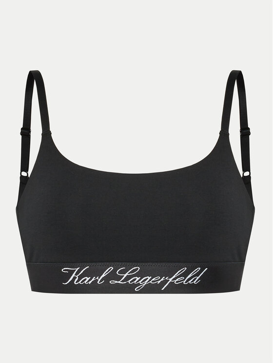KARL LAGERFELD KARL LAGERFELD Podprsenkový top 240W2129 Černá