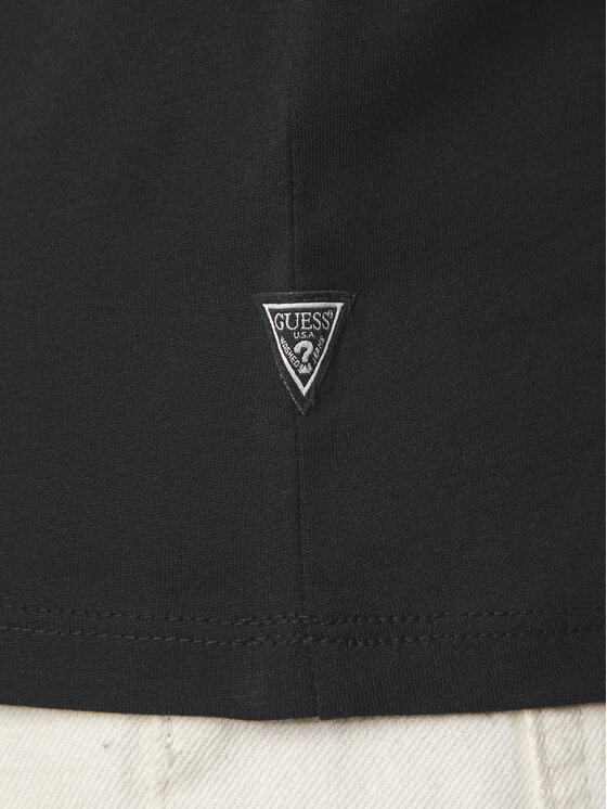 Guess Guess T-Shirt M4YI86 K9RM1 Czarny Slim Fit