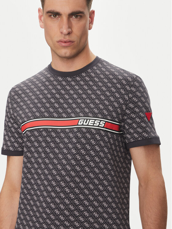 Guess Guess Marškinėliai Jamey Z2BI09 J1314 Juoda Regular Fit