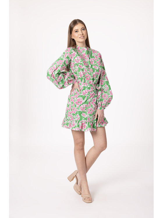 LAURELLA LAURELLA Sukienka codzienna 4UL162 Zielony Regular Fit
