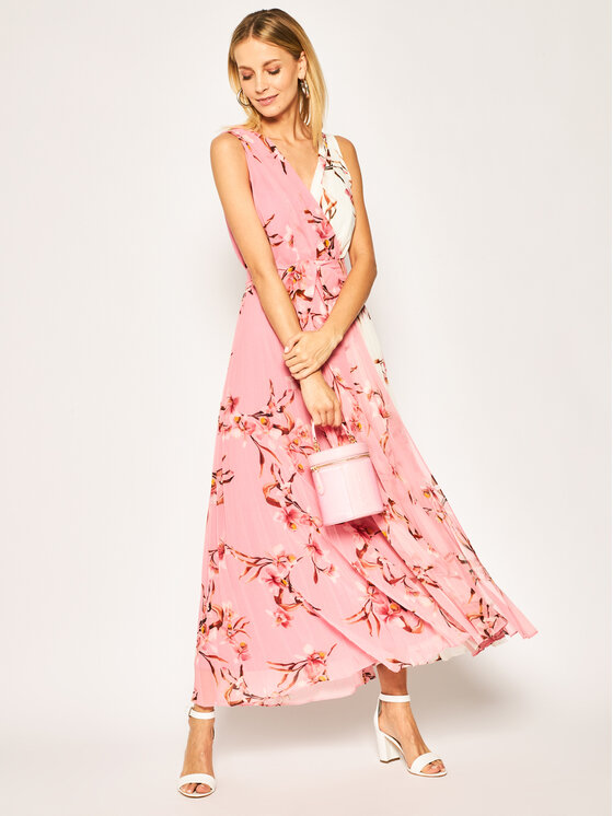 Marella Marella Официална рокля Formula 32215001 Розов Slim Fit