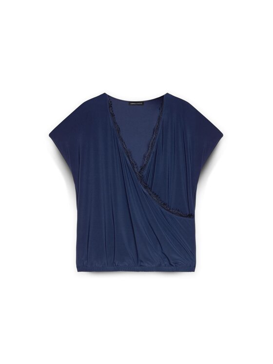 Fiorella Rubino Fiorella Rubino T-Shirt G448L008236N034 Niebieski Regular Fit