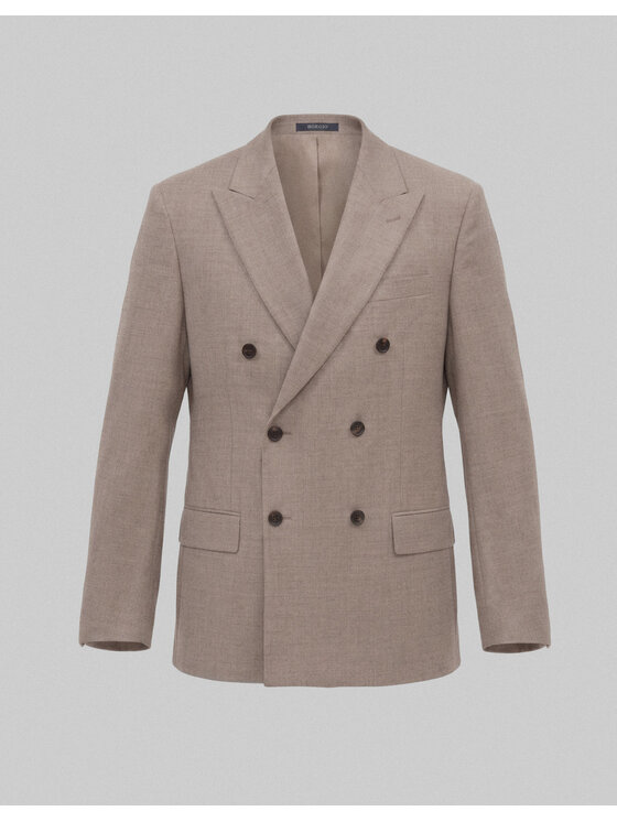Borgio Borgio Marynarka zimone Beżowy Slim Fit