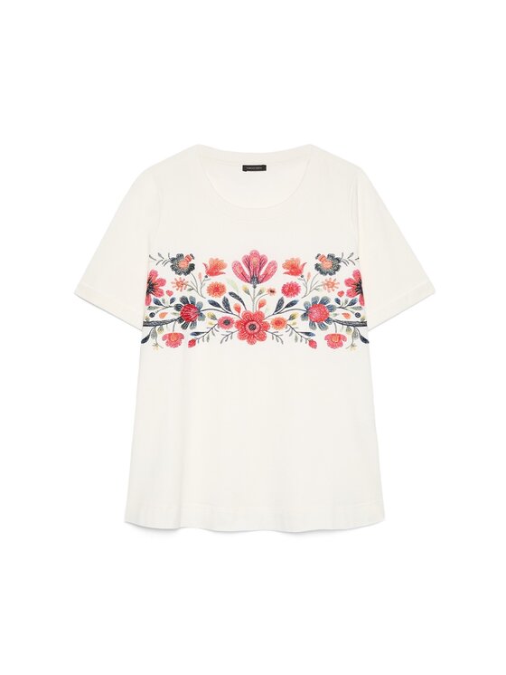 Fiorella Rubino Fiorella Rubino T-shirt G09UL009129N011 Bianco Regular Fit