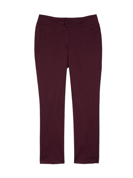 Fiorella Rubino Fiorella Rubino Pantaloni di tessuto P058L002445N036 Bordeaux Slim Fit