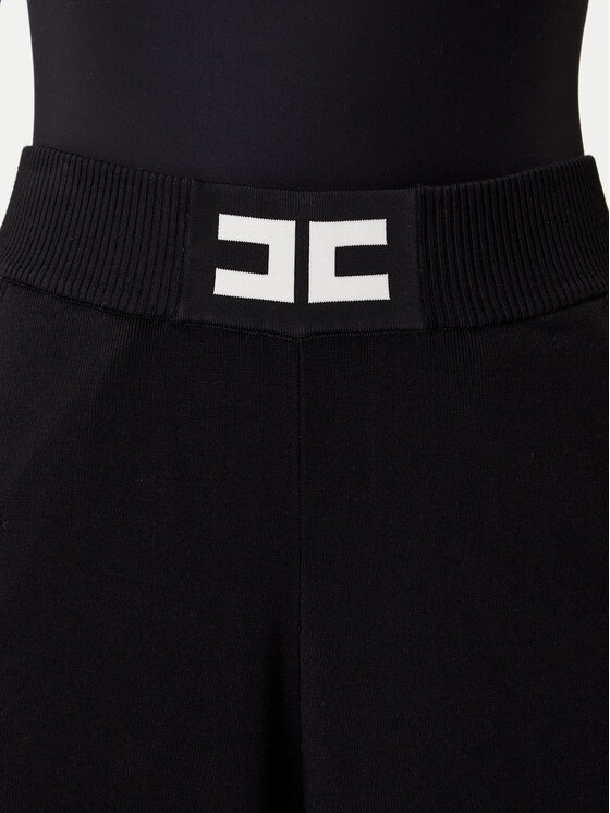 Elisabetta Franchi Elisabetta Franchi Strickhose KP-69S-56E2-V380 Schwarz Regular Fit