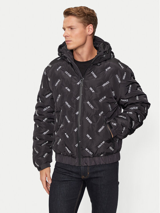 Versace Jeans Couture Giubbotto piumino 77GAU406 Nero Regular Fit, taglia : 54