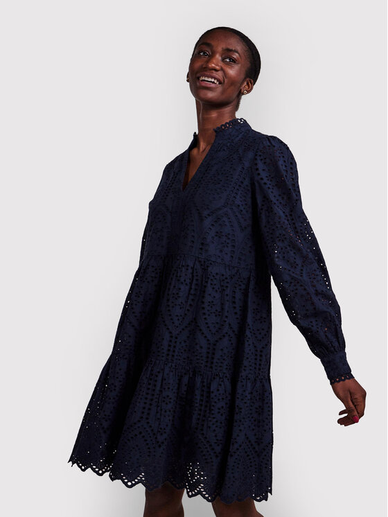 YAS YAS Vestito da giorno Holi 26027162 Blu scuro Relaxed Fit