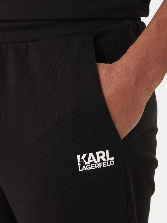 KARL LAGERFELD KARL LAGERFELD Teplákové nohavice 705782 562917 Čierna Regular Fit