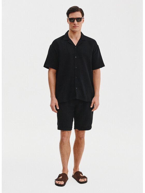 Pako Lorente Pako Lorente Koszula P25SF-1K-009 Czarny Classic Fit