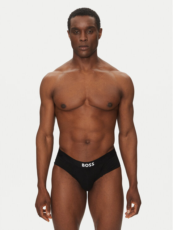 BOSS BOSS Komplet spodnjih hlač slip﻿ Hipbr 3P Boss One 50546561 Črna
