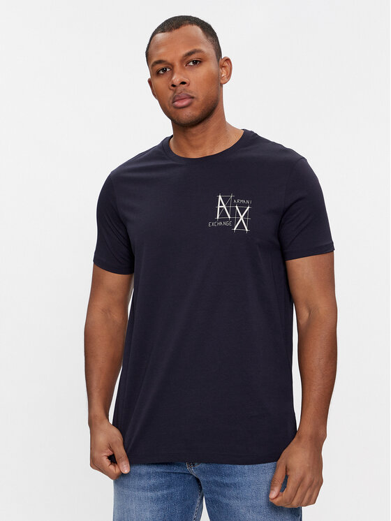 Armani Exchange T-krekls 3DZTHQ ZJ9AZ 15CX Tumši zils Regular Fit