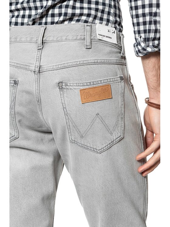 Wrangler Wrangler Jeansy SLIDER Szary Slim Fit