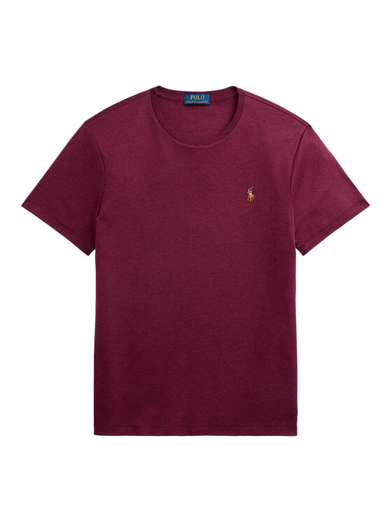 Polo Ralph Lauren Polo Ralph Lauren T-Shirt 710740727098 Bordowy Custom Slim Fit
