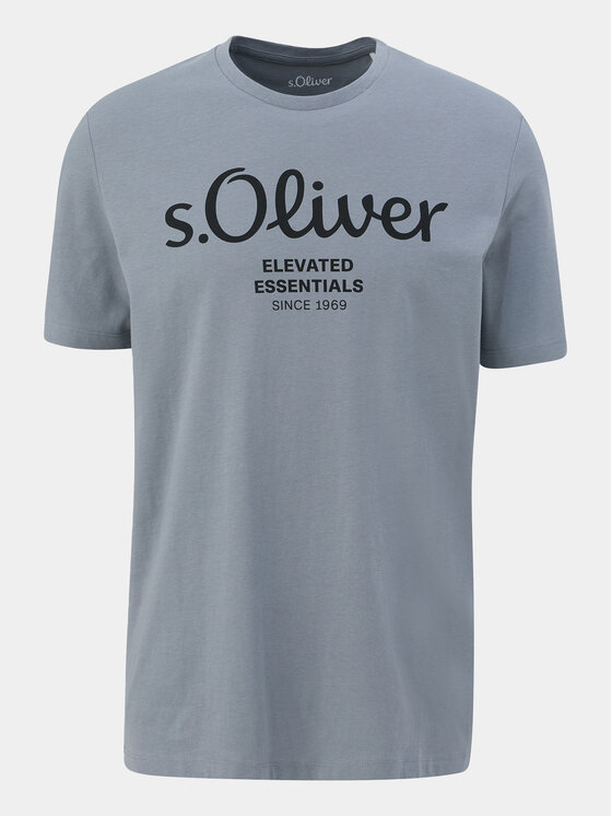 s.Oliver s.Oliver T-Shirt 2139909 Szary Regular Fit